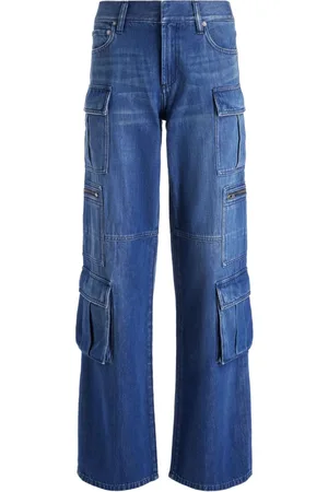 ALICE+OLIVIA Cay wide-leg cargo jeans