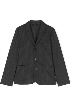Emporio Armani Single-breasted pinstripe-pattern blazer