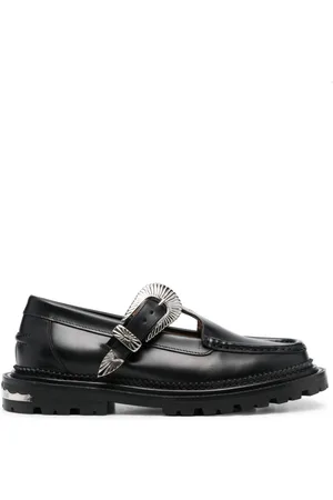 TOGA PULLA Buckle-fastening leather loafers