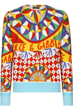 Dolce & Gabbana Geometric-print silk jumper
