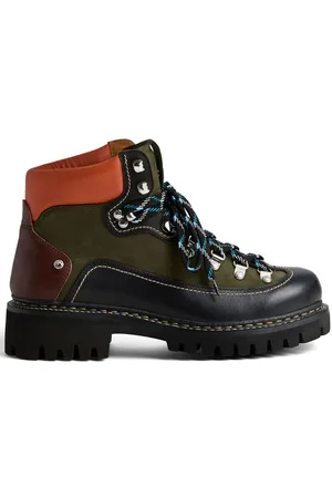 Dsquared2 Panelled leather hiking boots