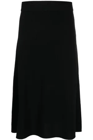 YVES SALOMON Flared knitted skirt