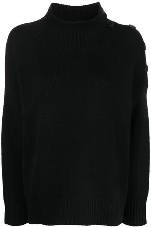 YVES SALOMON Button-detail knitted jumper