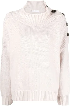 YVES SALOMON Button-detail knitted jumper