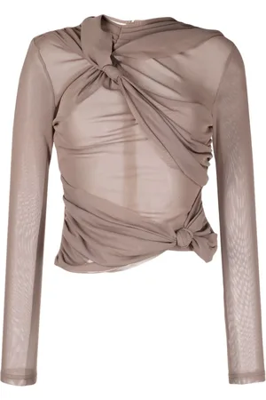 Rokh Knot-detail long-sleeve top