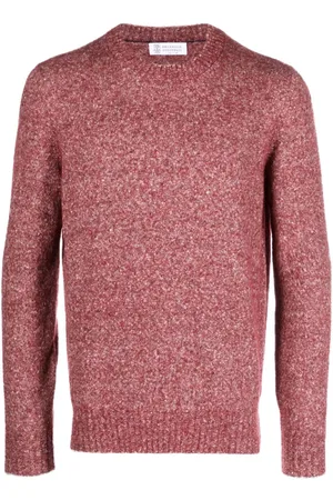 Brunello Cucinelli Mélange-effect crew-neck jumper