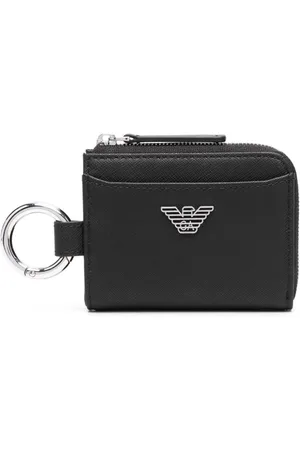 Emporio Armani Eagle-plaque zipped wallet