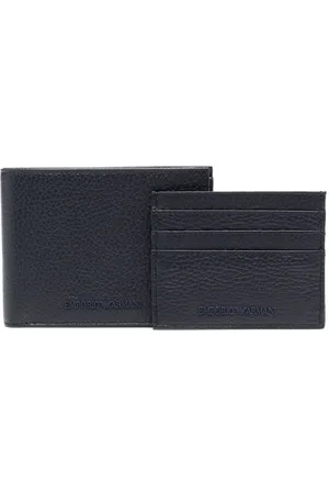 Armani Exchange logo-patch Moneyclip Bifold Wallet - Farfetch