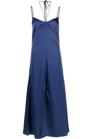 There Was One Halterneck satin midi dress