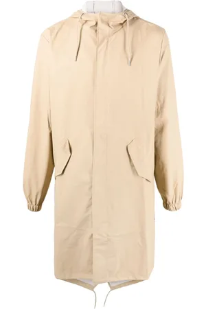 Rains Fishtail drawstring-hood coated parka