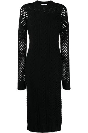 Max Mara Mesh panelled midi dress