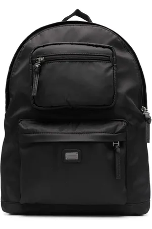 Dolce & Gabbana Logo-embroidered zip-up backpack