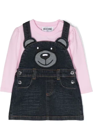 Moschino Teddy Bear-motif denim dress