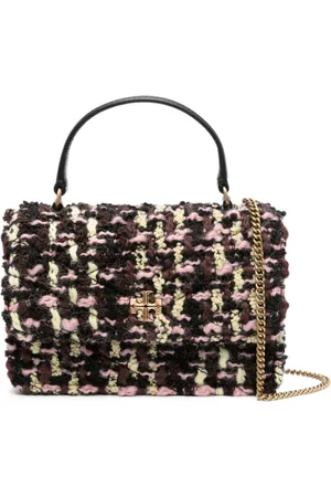 Tory Burch Mini Kira tweed wallet-on-chain