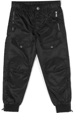 Moschino Logo-embroidered cargo trousers