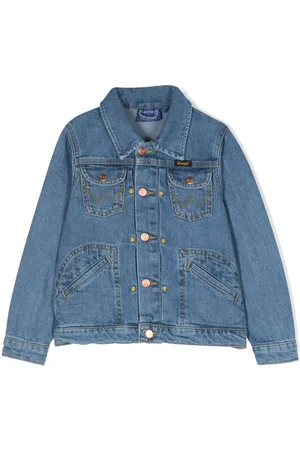 Mini Rodini Patch-detail denim jacket