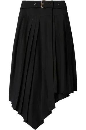 OFF-WHITE Tech Drill pleated asymmetric skirt