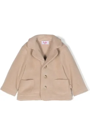 Il gufo Button-up notched-lapels coat