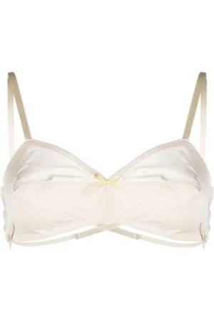 Maison Margiela Bow-detail mesh bra