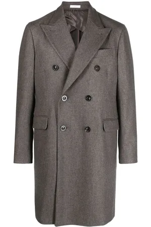 Boglioli Double-breasted buttoned wool coat