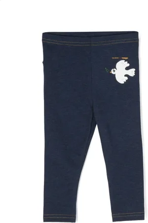 Mini Rodini X Wrangler Peace Dove jersey leggings