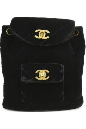 CHANEL 1994-1996 small Duma velvet backpack