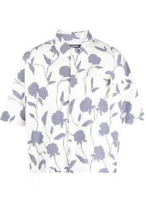 Jacquemus La Chemise Disgreghi rose-print shirt
