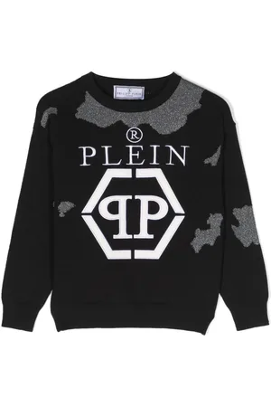 Philipp Plein Logo-embroidered cotton jumper