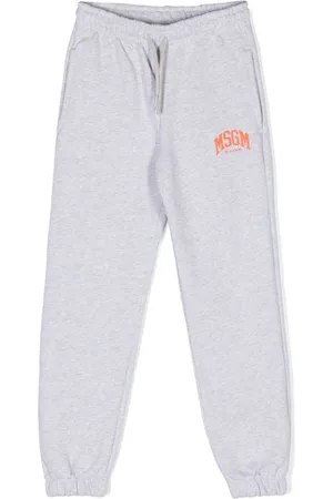 Msgm Logo-print cotton track pants