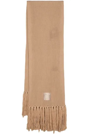 Patrizia Pepe Ribbed-knit wool scarf