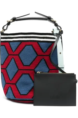 Buy Bimba Y Lola Extra Large Striped Knit Shopper Bag - Purple At 20% Off