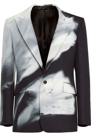 Alexander McQueen Luminous Flower single-breasted blazer