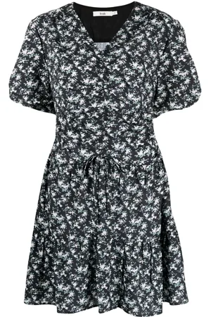 B+AB Floral-print short-sleeved dress