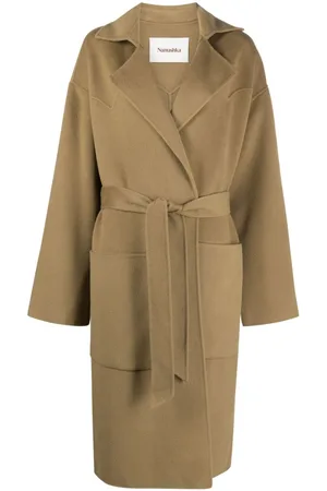 Nanushka Belted wool-blend coat