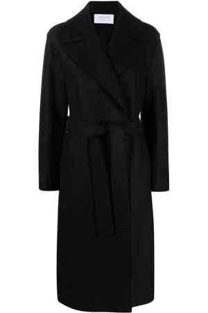 Harris Wharf London Single-breasted belted wool coat
