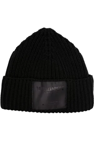 Patrizia Pepe Logo-patch ribbed beanie