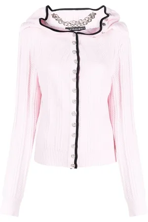 Y / PROJECT Evergreen ruffled-neckline wool cardigan