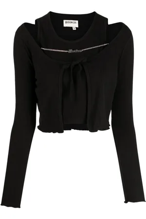 Musium Div. Layered knitted crop top