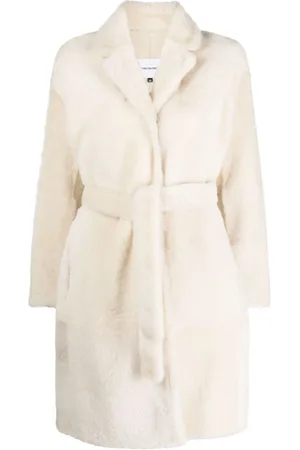 YVES SALOMON Belted single-breasted coat