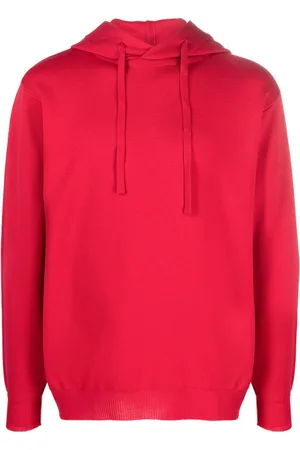 JOHN SMEDLEY Virgin wool drawstring hoodie