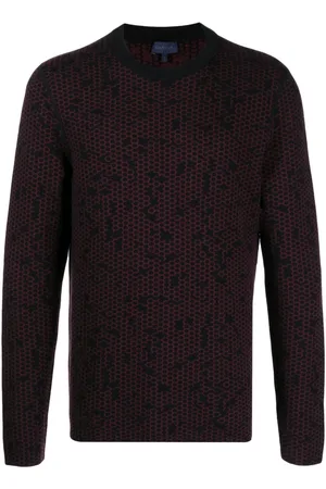 Lanvin Patterned intarsia-knit wool jumper