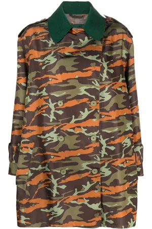 Jean Paul Gaultier 1990s camouflage-pattern double-breasted coat