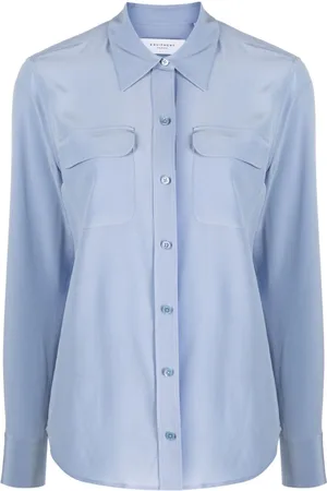 Equipment Signature long-sleeve silk shirt