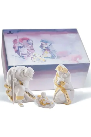 LLADRÒ Mary Nativity porcelain sculpture set