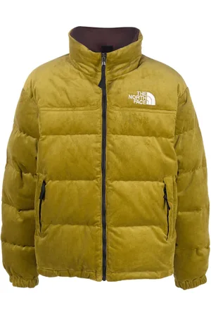 The North Face Logo-embroidered corduroy padded jacket