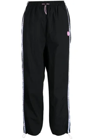 A Bathing Ape Stripe-detail drawstring track pants