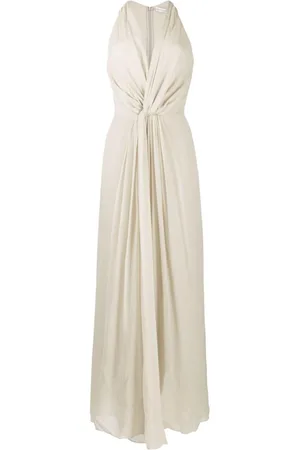 CHRISTOPHER ESBER Knot-detail silk long dress