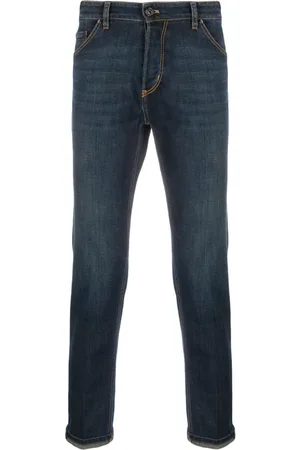 PT Torino Low-rise stretch-cotton tapered jeans