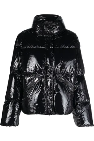 HERNO Logo-patch high-shine puffer jacket