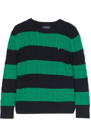 Ralph Lauren Stripe-print knitted cotton jumper